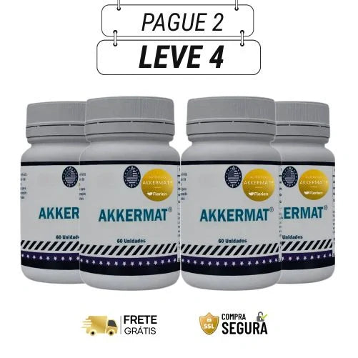 AKKERMAT® 150mg - Fórmula Avançada para Secar de Verdade - Kits com 2, 4 e 6 Frascos - Frete Grátis