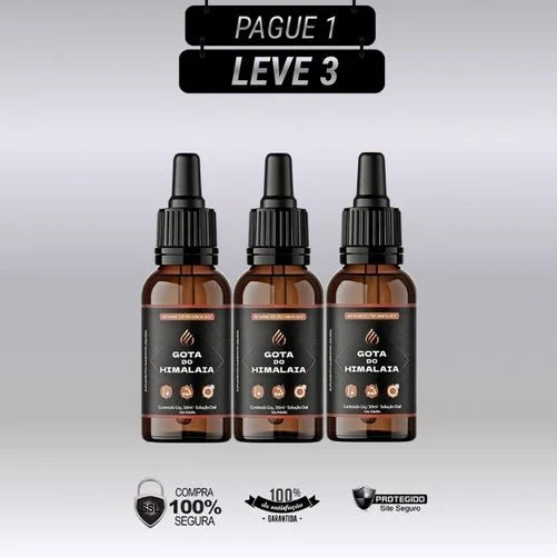 Gota do Himalaia 30ml  Original - Kit com 3 e 5 Frascos - Frete Grátis