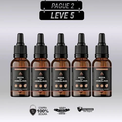 Gota do Himalaia 30ml  Original - Kit com 3 e 5 Frascos - Frete Grátis