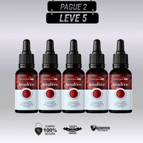 Insufree 30ml Original - Kits com 3 e 5 Frascos - Frete Grátis