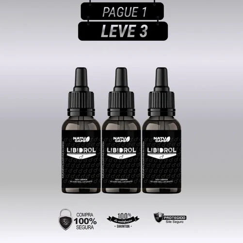 Libidrol 30ml Original - Kit com 3 e 5 Frascos - Frete Grátis