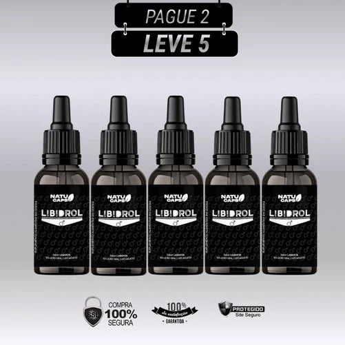 Libidrol 30ml Original - Kit com 3 e 5 Frascos - Frete Grátis