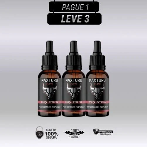 Maxtoro 30ml Original - Kits com 3 e 5 Frascos - Frete Grátis