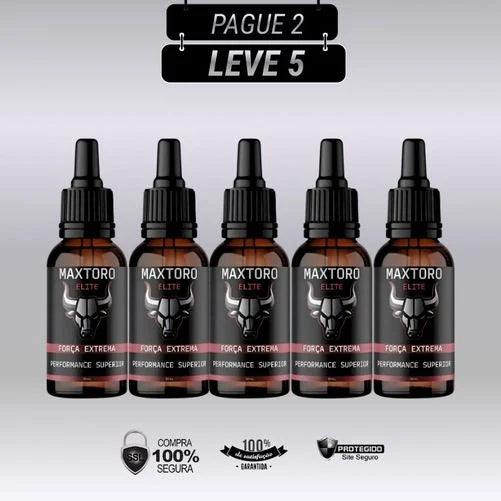 Maxtoro 30ml Original - Kits com 3 e 5 Frascos - Frete Grátis