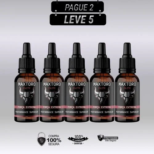 Maxtoro 30ml Original - Kits com 3 e 5 Frascos - Frete Grátis