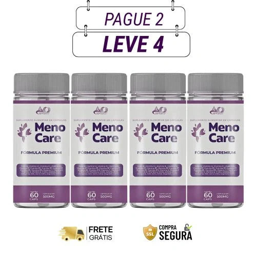 Meno Care 60 Cápsulas - Sua Nova Fase Pode Ser Suave - Escolha seu Kit, 2 ou 4 Frascos - Frete grátis