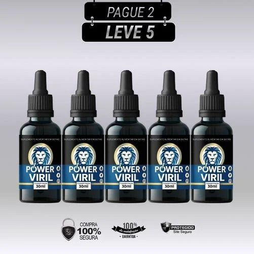 Power Viril 30ml - Kits com 3 e 5 Frascos - Frete Grátis