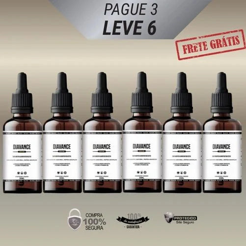 Diavance Premium 30ml Original  - Kits com 2, 4 e 6 Frascos - Frete Grátis