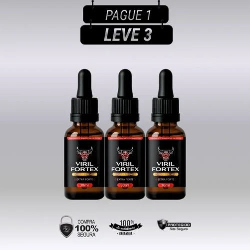 Viril Fortex 30ml Original - Kits com 3 e 5 Frascos - Frete Grátis